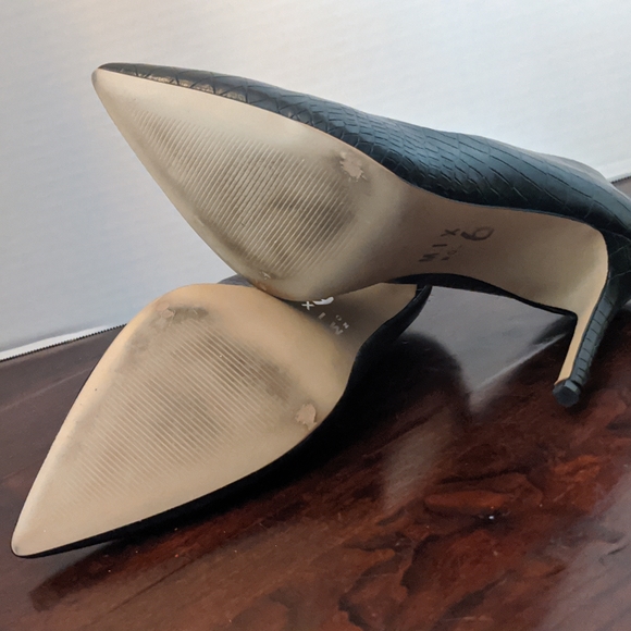 Mix No. 6 black animal skin print heels - Picture 3 of 5